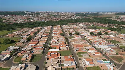 Vista aérea do Jardim Boa Vista III